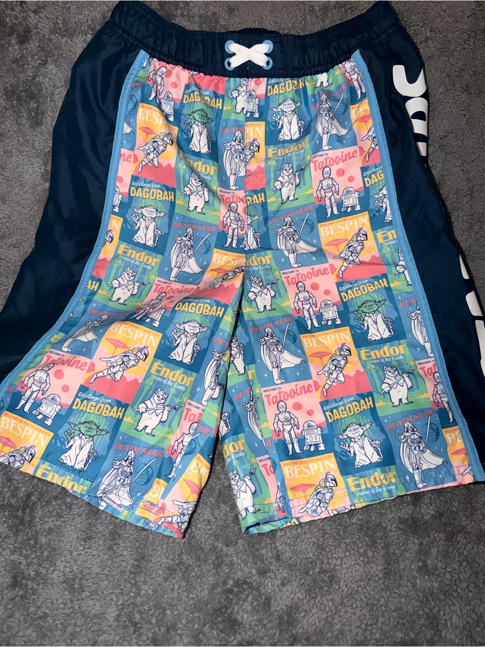 Kids Star Wars Multicolor Swim Shorts